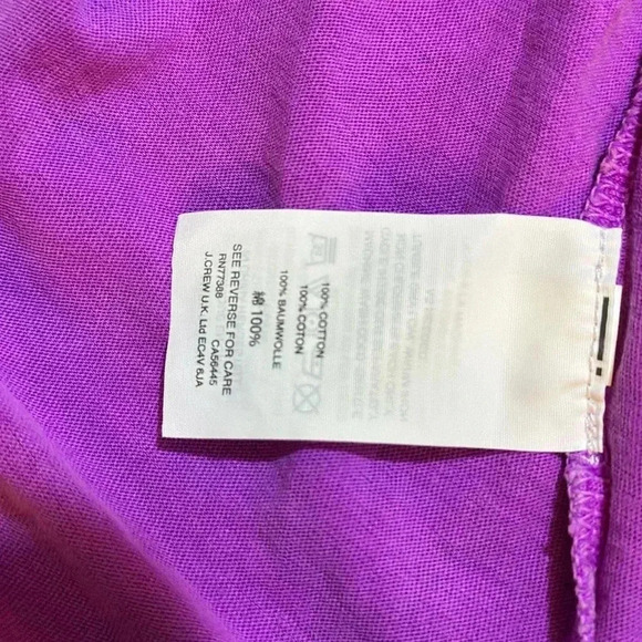 078 J.Crew | Vibrant Purple Long-Sleeve Turtleneck Top (Size XXXS) - Picture 3 of 13